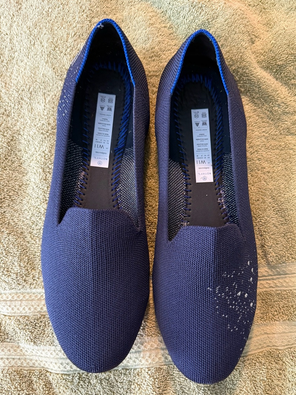 Rothy's Navy Zodiac Loafers (Cancer). Size 11